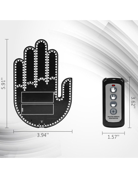 Luz LED de Dedo ISUNMEA Rosa con Control Remoto y Gestos
