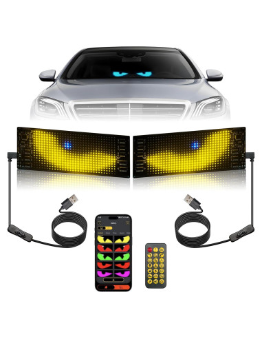 Señal LED Programable UPONELED Ojos Diabólicos 17.3x7cm Bluetooth