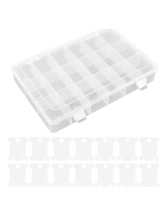 Caja Organizadora de Hilo Bouti1583 con 18 Compartimentos
