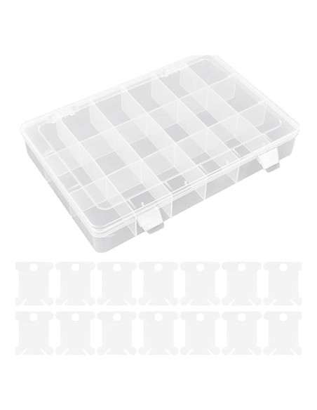 Caja Organizadora de Hilo Bouti1583 con 18 Compartimentos Caja Organizadora de Hilo Bouti1583 con 18 Compartimentos