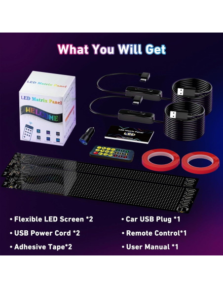 2 Piezas Ojos Diabólicos LED Programables UPONELED 38x10 cm