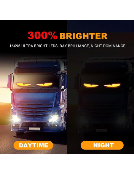 Luz LED Diabólica ALDST 24" para Autos y Camiones - Personalizable