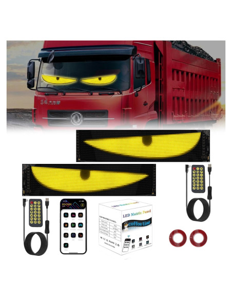 Luces LED Ojos de Diablo GSOWO 59.4x11.9cm Impermeables