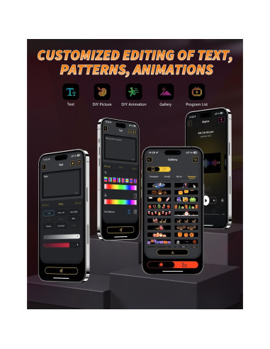 Luces LED Ojos de Diablo GSOWO 59.4x11.9cm Impermeables