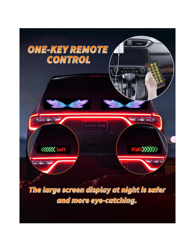 Luces LED Ojos de Diablo GSOWO 59.4x11.9cm Impermeables