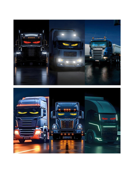 Luces LED Ojos de Diablo GSOWO 59.4x11.9cm Impermeables