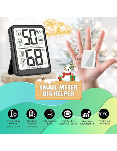 Termómetro Digital de Habitación Antonki - Higrómetro Interior