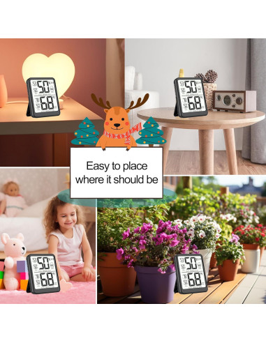 Termómetro Digital de Habitación Antonki - Higrómetro Interior