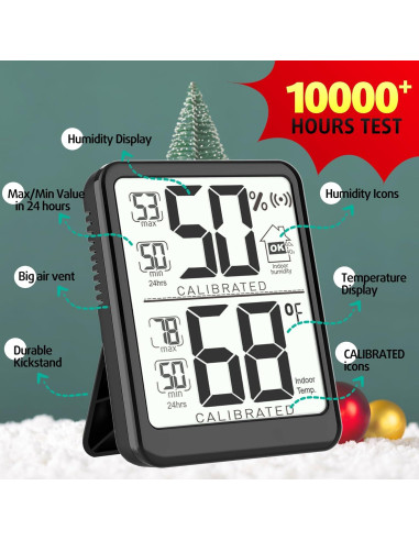 Termómetro Digital de Habitación Antonki - Higrómetro Interior