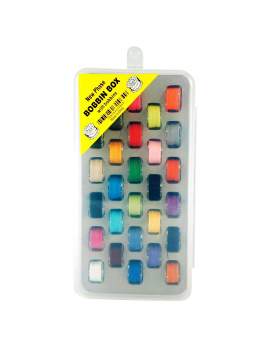 Organizador de Bobinas Tidy Crafts con 28 Bobinas de Hilo