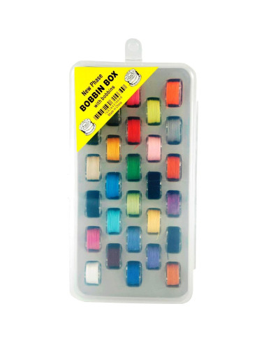 Organizador de Bobinas Tidy Crafts con 28 Bobinas de Hilo