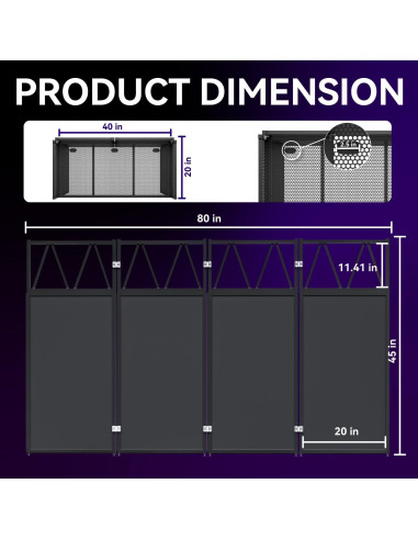 Soporte de mesa DJ portátil RDCMKL ajustable 101.6x50.8 cm