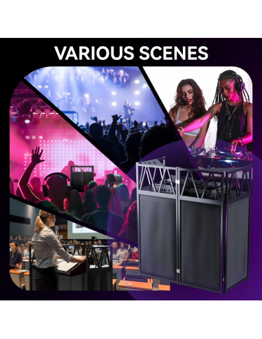 Soporte de mesa DJ portátil RDCMKL ajustable 101.6x50.8 cm