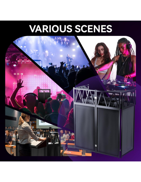 Soporte de mesa DJ portátil RDCMKL ajustable 101.6x50.8 cm