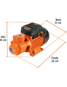 Bomba de Agua Periférica Eléctrica Truper BOAP-1/2 1/2 HP 2