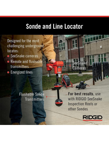 Localizador de Tuberías RIDGID NaviTrack Scout 19238 Compacto