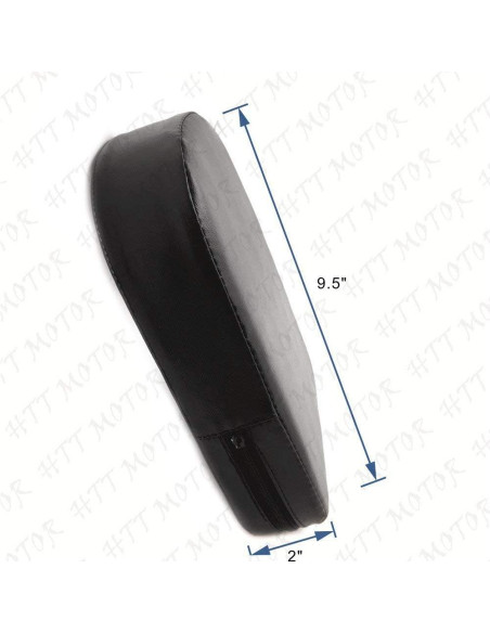 Almohadilla de Respaldo Sissy Bar HTTMT Tamaño 1 Negra Universal