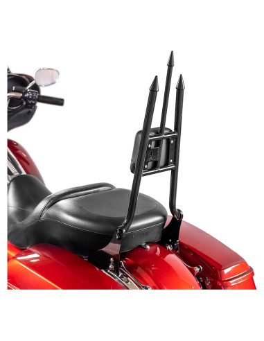 Respaldo Sissy Bar Mofun 79 cm Negro Brillante para Harley 2009-2025
