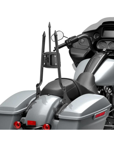 Respaldo Sissy Bar Mofun 79 cm Negro Brillante para Harley 2009-2025