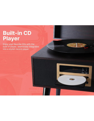 Centro Musical Victor VWRP-3500 8-en-1 Bluetooth CD USB FM