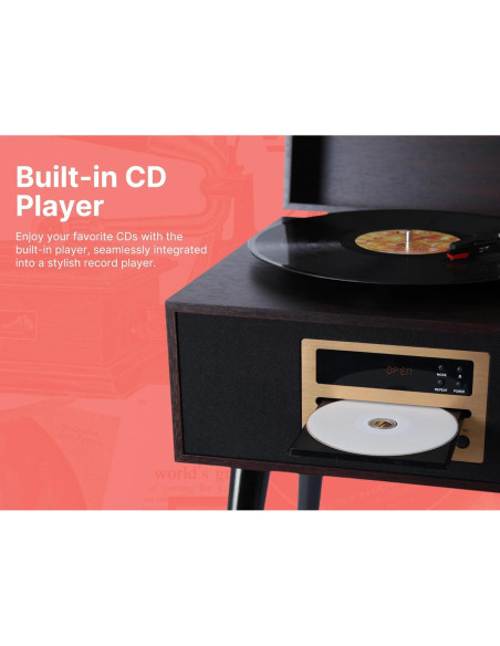 Centro Musical Victor VWRP-3500 8-en-1 Bluetooth CD USB FM