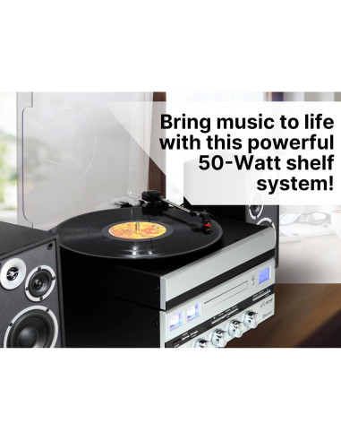 Centro Musical Victor VDTS-5400 5-en-1 Bluetooth CD USB FM