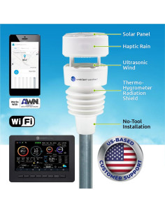 Estación Meteorológica Solar Ultrasonica Ambient Weather WS-4000 2