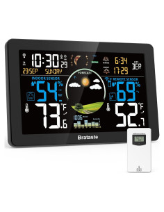Estación Meteorológica Inalámbrica Brataste con Sensor Externo