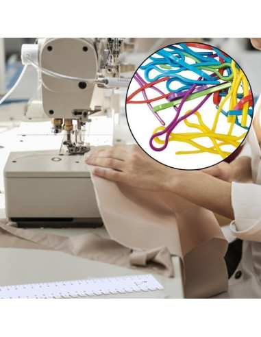 100 Clips de Bobina Coloridos Dangjuacua - Organizador de Costura