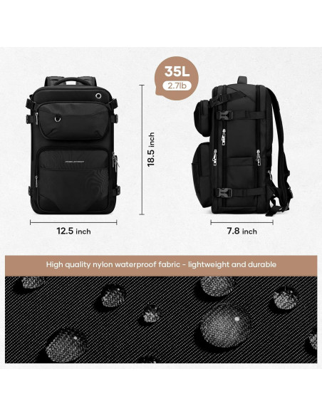 Mochila de Viaje Maelstrom 35L Impermeable para Laptop 17"