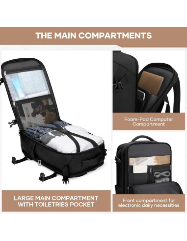 Mochila de Viaje Maelstrom 35L Impermeable para Laptop 17"