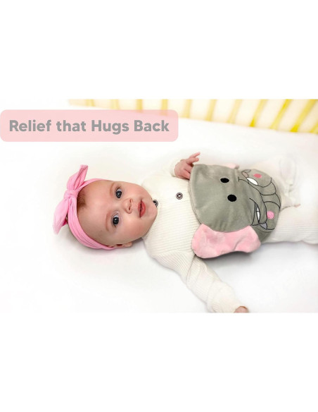 Abrazo de Barriga Bebon Elefante - Almohadilla Térmica para Bebés