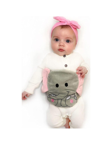 Abrazo de Barriga Bebon Elefante - Almohadilla Térmica para Bebés