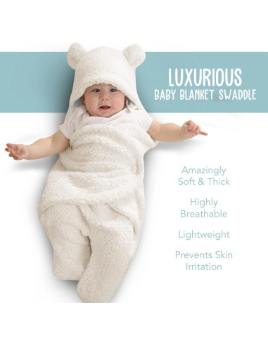 Manta de Envolver Ultra Suave BlueMello para Bebé 0-6 Meses