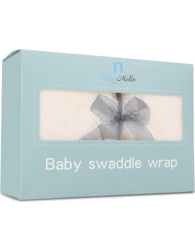 Manta de Envolver Ultra Suave BlueMello para Bebé 0-6 Meses