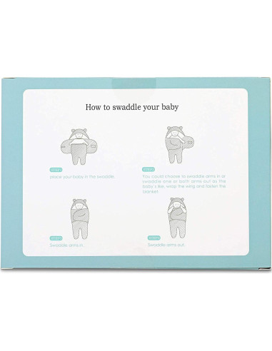 Manta de Envolver Ultra Suave BlueMello para Bebé 0-6 Meses