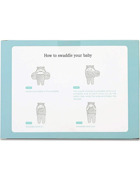 Manta de Envolver Ultra Suave BlueMello para Bebé 0-6 Meses