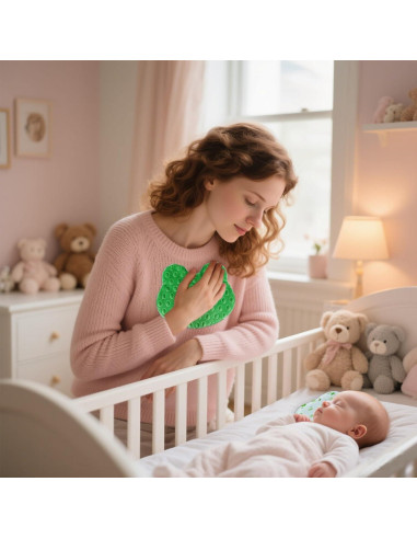 Paquete de 3 Almohadillas de Aroma para Bebés NICU - Verde