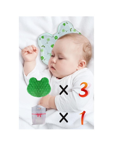 Paquete de 3 Almohadillas de Aroma para Bebés NICU - Verde