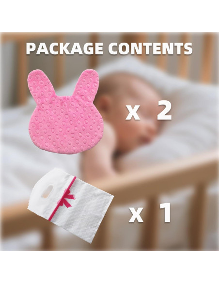 Paquete de 2 Conejos Aromatizados NICU Rosa - Confort para Bebés