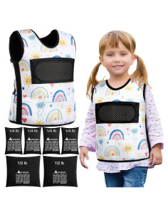 Chaleco con peso Janmercy para niños ajustable 61 cm