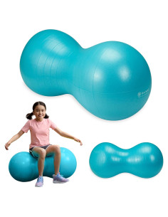 Silla de equilibrio Gaiam para niños - Balón cacahuate azul