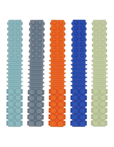 Juguetes Masticables Sensoriales Olugu - 5 Tubos de Silicona