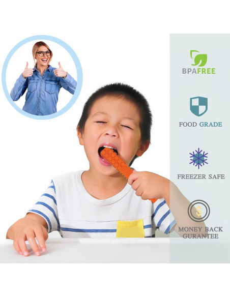 Juguetes Masticables Sensoriales Olugu - 5 Tubos de Silicona