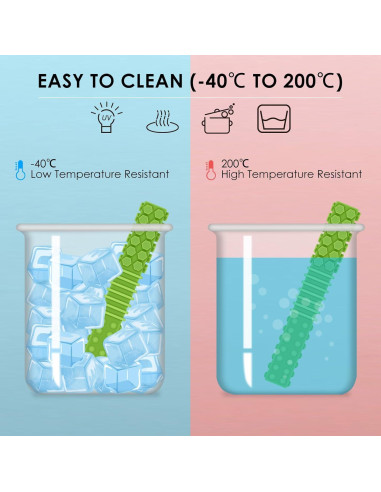 Juguetes Masticables Sensoriales ERKOON para Niños Autistas - 4 Tubos de Silicona