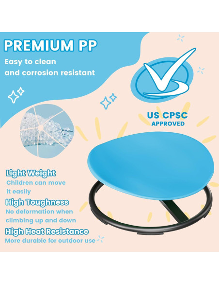 Silla Giratoria Sensorial Pterying Azul 54 cm para Niños