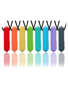 Collares Masticables Sensoriales Hoaisun - Paquete de 8 Silicona