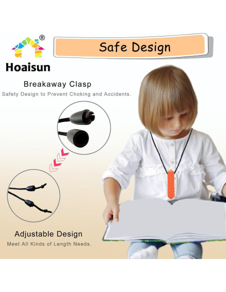 Collares Masticables Sensoriales Hoaisun - Paquete de 8 Silicona