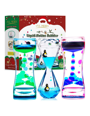 Temporizador de Burbujas Líquidas YUE MOTION - Juguete Antiestrés 14.1 cm