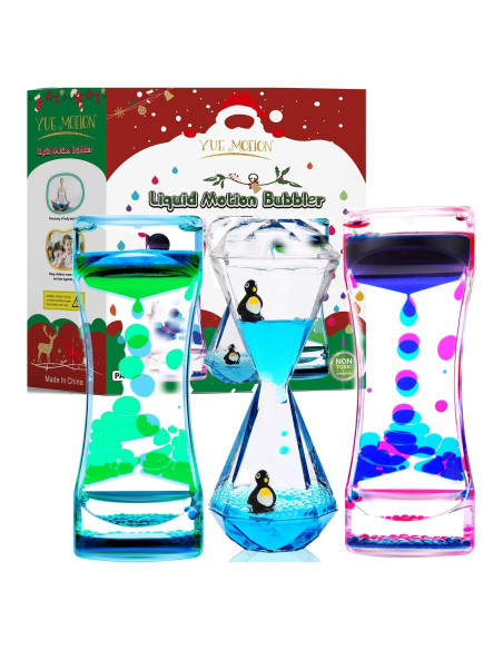Temporizador de Burbujas Líquidas YUE MOTION - Juguete Antiestrés 14.1 cm